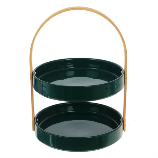 Ваза для фруктов 2-х ярусная, L24 W23 H32 см - фото 383694