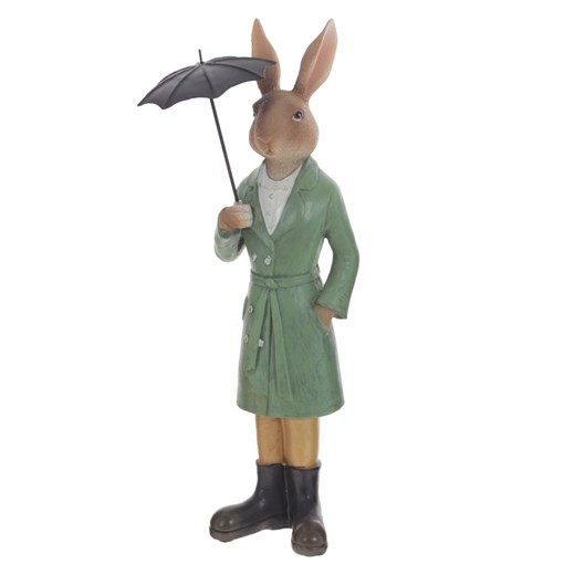 Фигурка декоративная "Заяц", L13 W9 H33 см - фото 383771