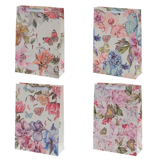 Пакет подарочный (бумага, плотность 210г/м2, блок 12шт,Блок - вид), L31 W12 H44 см, 4в. - фото 383885