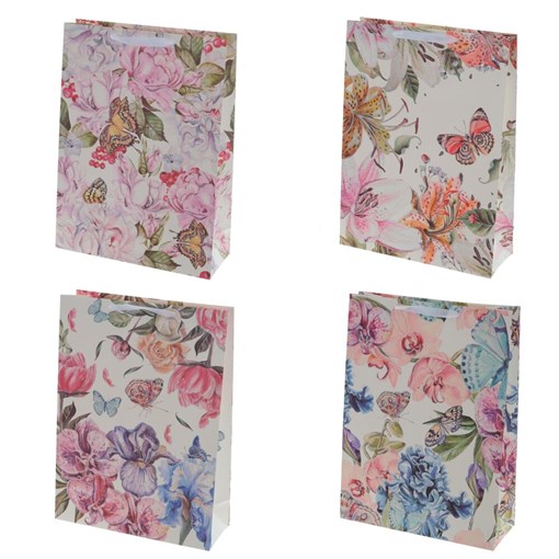 Пакет подарочный (бумага, плотность 210г/м2, блок 12шт,Блок - вид), L40 W15 H55 см, 4в. - фото 383890