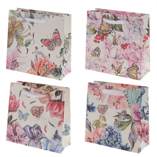 Пакет подарочный (бумага, плотность 210г/м2, блок 12шт,Блок - вид), L15 W6 H14,5 см, 4в. - фото 384035