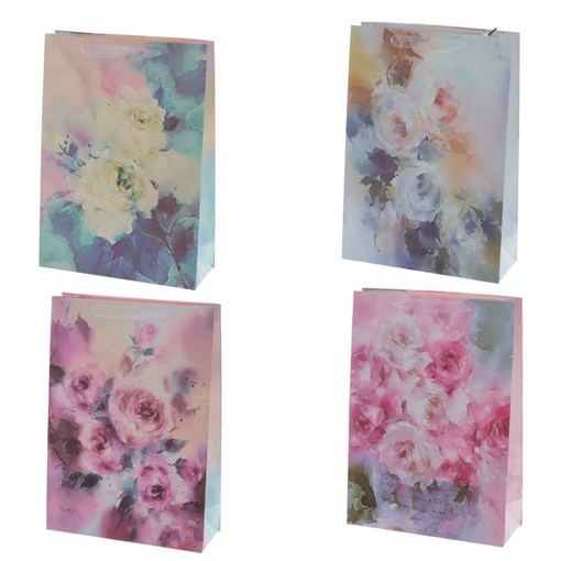 Пакет подарочный (бумага, плотность 210г/м2, блок 12шт,Блок - вид), L31 W12 H44 см, 4в. - фото 384055