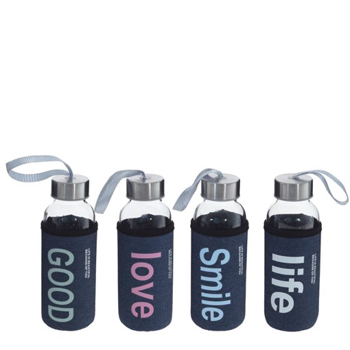 Бутылка, 300 мл, L6 W6 H17 см, 4в. - фото 384234