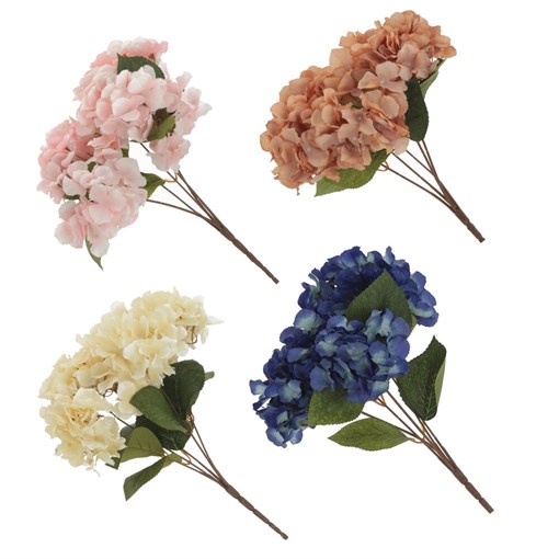 Цветок искусственный "Гортензия", L34 W19 H45 см, 4в. - фото 384695