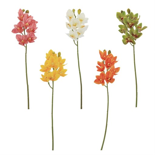 Цветок искусственный "Орхидея", L15 W9 H69 см, 5в. - фото 384717