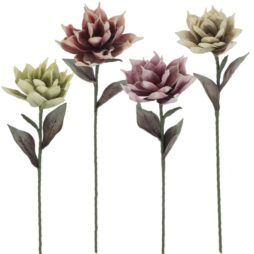 Цветок искусственный, L23 W23 H63 см, 4в. - фото 384854