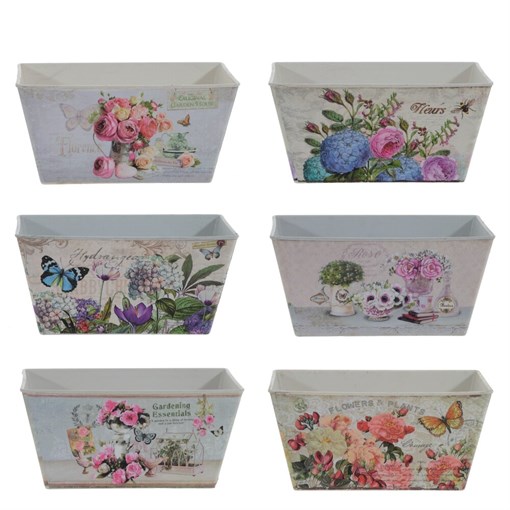 Кашпо, L19 W10 H10 см, 6в. - фото 384930