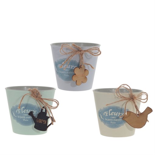 Кашпо, L11 W11 H9,5 см, 3в. - фото 384960