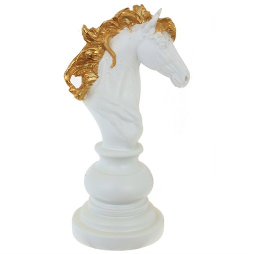Фигурка декоративная "Шахматный конь", L14 W10,5 H26 см - фото 385053