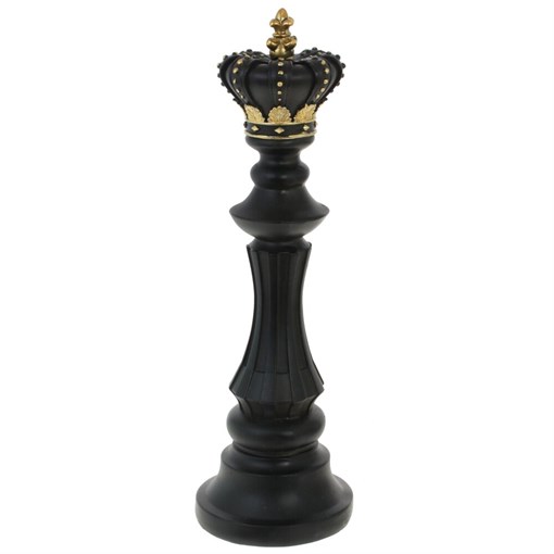 Фигурка декоративная "Шахматный король", L12,5 W12,5 H40 см - фото 385065