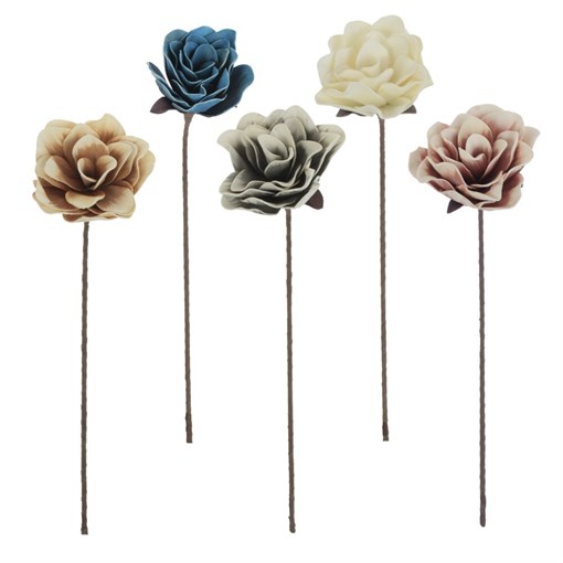 Цветок искусственный, L20 W20 H68 см, 5в. - фото 385138