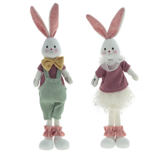 Игрушка набивная "Кролик", L8 W6 H24 см, 2в. - фото 385157