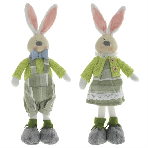 Игрушка набивная "Кролик", L11 W7 H25 см, 2в. - фото 385185