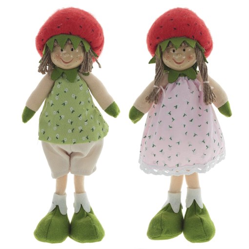 Игрушка набивная "Девочка/Мальчик", L14 W8 H36 см, 2в. - фото 385199