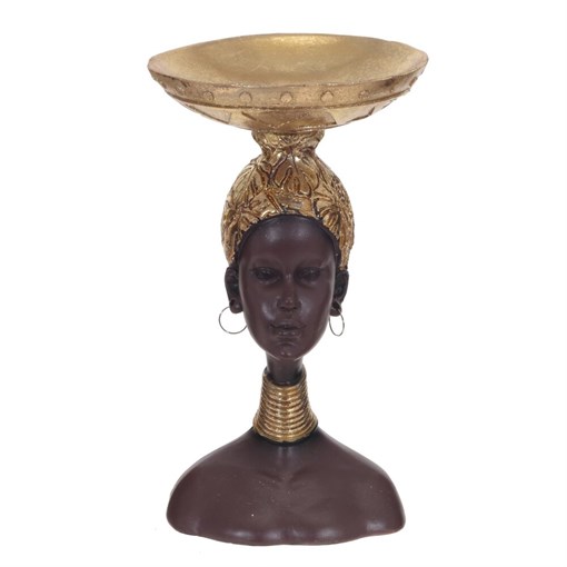 Фигурка декоративная "Африканка", L11,5 W11,5 H20 см - фото 385471