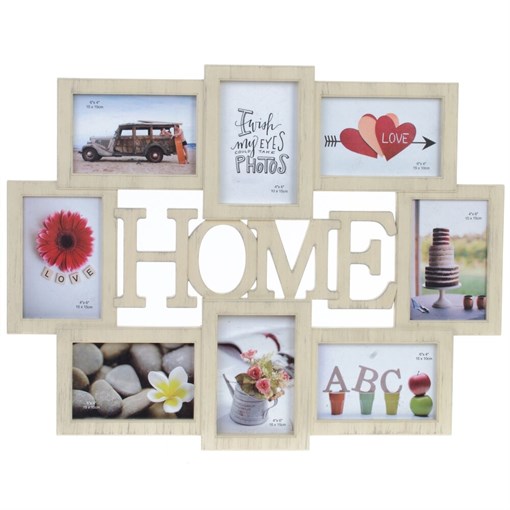 Фоторамка для 8 фото, L57,5 W1 H44,5 см - фото 385499