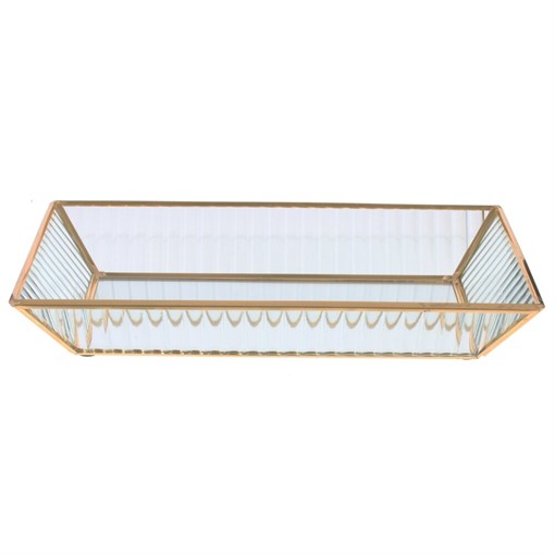 Поднос декоративный,  L31 W20 H5 см - фото 385501