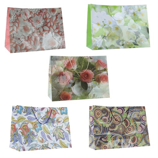 Пакет подарочный, L56 W24 H41 см, (в ассорт.) - фото 385687