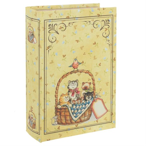 Шкатулка-книга с кодовым замком, L18 W7 H27 см - фото 385701