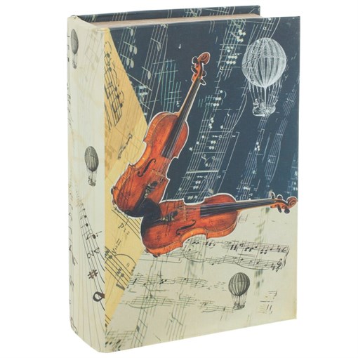 Шкатулка-книга с кодовым замком, L18 W7 H27 см - фото 385708