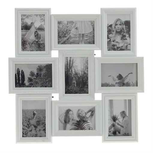 Фоторамка для 9-ти фото, L52 W2 H52 см - фото 386045