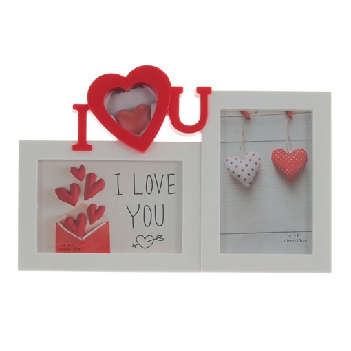 Фоторамка для 2-х фото, L30 W2 H20 см - фото 386057