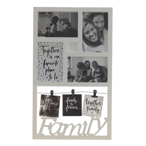 Фоторамка для 5-ти фото, L27 W2 H45 см - фото 386084