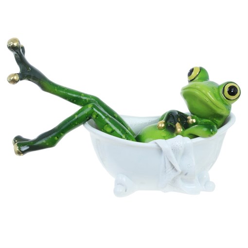 Фигурка декоративная "Лягушка", L15 W6 H11 см - фото 386141
