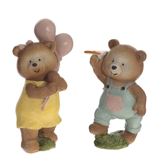 Фигурка декоративная "Медвежонок", L7 W5,5 H10 см, 2в. - фото 386224