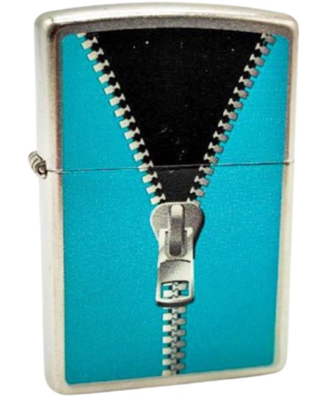 Широкая зажигалка Zippo Zipper 207 - фото 386255