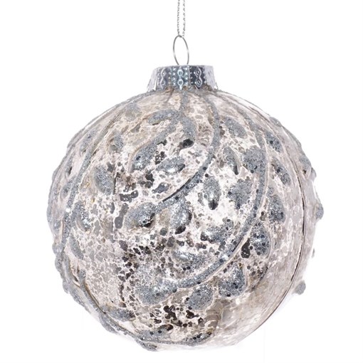 Украшение новогоднее Шар "Винтаж", D 8 см, L8 W8 H8 см - фото 386461