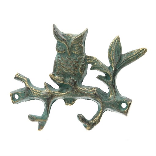 Вешалка на два крючка "Сова", L12 W2,5 H9,5 см - фото 386465