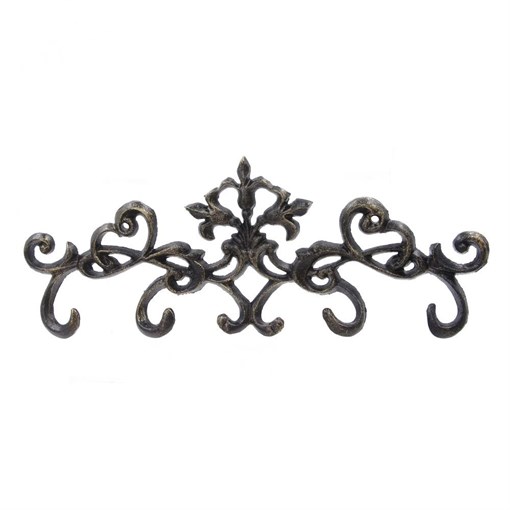 Вешалка на четыре крючка, L27 W1,5 H10 см - фото 386471