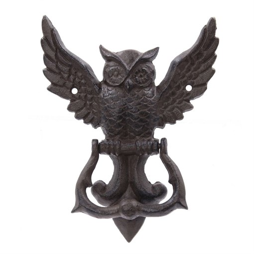 Дверной молоток "Сова", L14 W3 H18 см - фото 386473