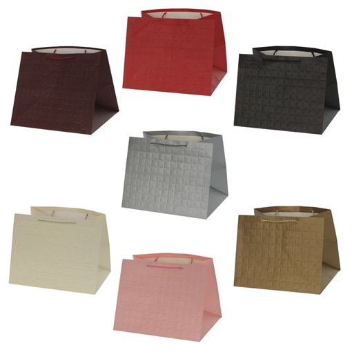 Пакет подарочный (бумага, плотность 230г/м2, блок 12шт), L46 W40 H40 см, 7в. - фото 386582