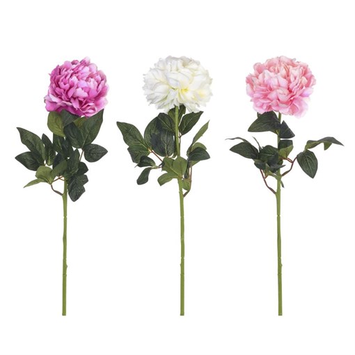 Цветок искусственный "Пион", L15 W15 H72 см, 3в. - фото 386596