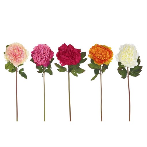 Цветок искусственный "Пион", L16 W16 H70 см, 5в. - фото 386600