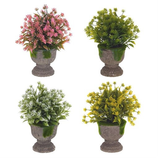 Цветочная композиция, L16 W16 H25 см, 4в. - фото 386606