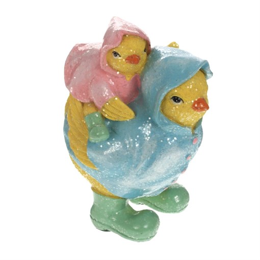 Фигурка декоративная "Курица с цыплёнком", L10,5 W8,5 H14 см - фото 386617