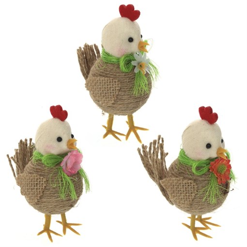 Фигурка декоративная "Цыпленок", L6 W9 H10,5 см, 3в. - фото 386622