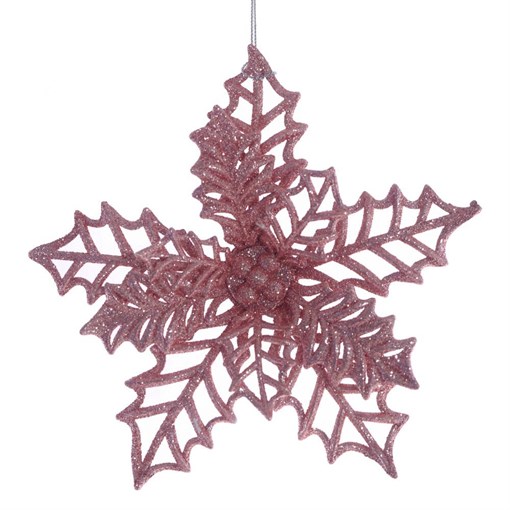 Украшение новогоднее "Цветок", L16 W2 H16 см - фото 386802