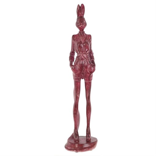 Фигурка декоративная "Зайчиха", L9,5 W8 H41 см - фото 386884