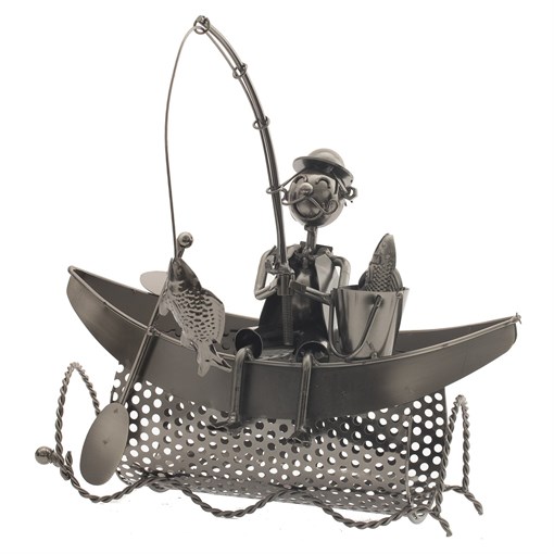 Подставка для бутылки "Рыбак", L29 W12 H22 см - фото 386940