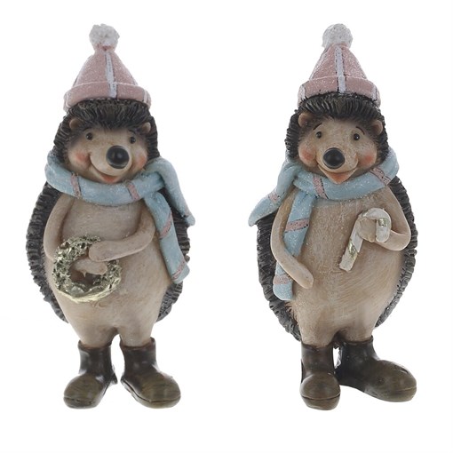 Фигурка декоративная "Ёжик", L5 W4,5 H9,5 см, 2в. - фото 387079