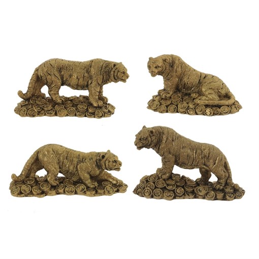 Фигурка декоративная "Тигр", L7,5 W3 H4,5 см, 4в. - фото 387125