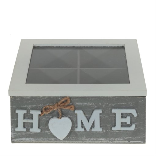 Шкатулка для чайных пакетиков, L18 W18 H8,5 см - фото 387181