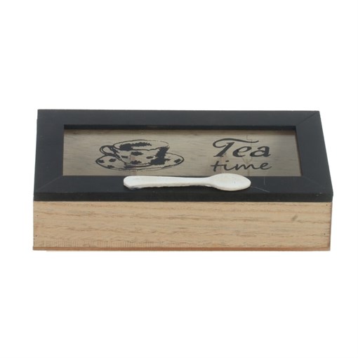 Шкатулка для чайных пакетиков, L22 W11 H8 см - фото 387217