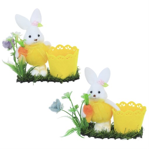 Подставка для яиц "Заяц", L15 W7 H14 см, 2в. - фото 387256