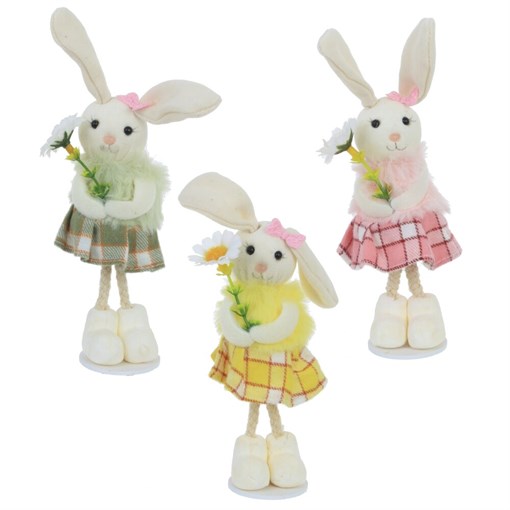 Фигурка декоративная "Заяц", L6 W4 H7 см, 3в. - фото 387258