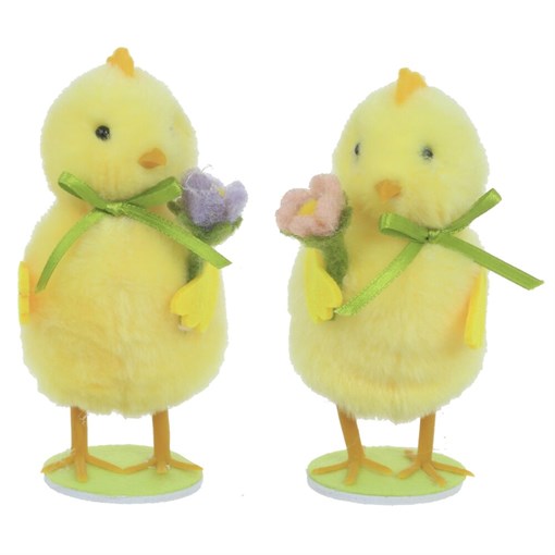 Фигурка декоративная "Цыпленок", L6 W7 H10 см, 2в. - фото 387262